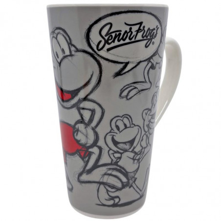 TAZA ALTA CÓNICA 450 ML - SF FROGENCIOS CRAYON