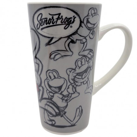 TAZA ALTA CÓNICA 450 ML - SF FROGENCIOS CRAYON