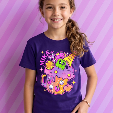 PLAYERA BÁSICA INFANTIL - MK HAPPY MILKSHAKE