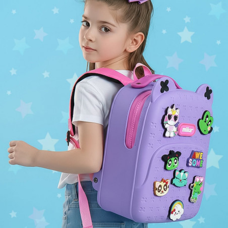 MOCHILA PINES KIDS - MK PURPLE AWESOME