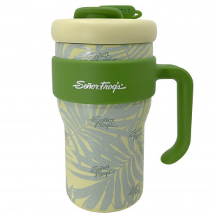 VASO CON ASA CHUBBY - SF HOJAS TROPI